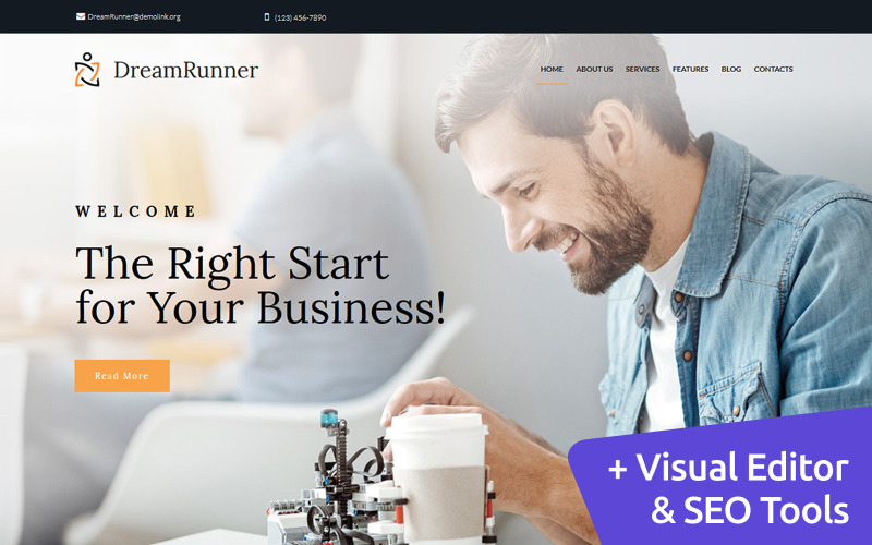 шаблон business bureau moto cms 3