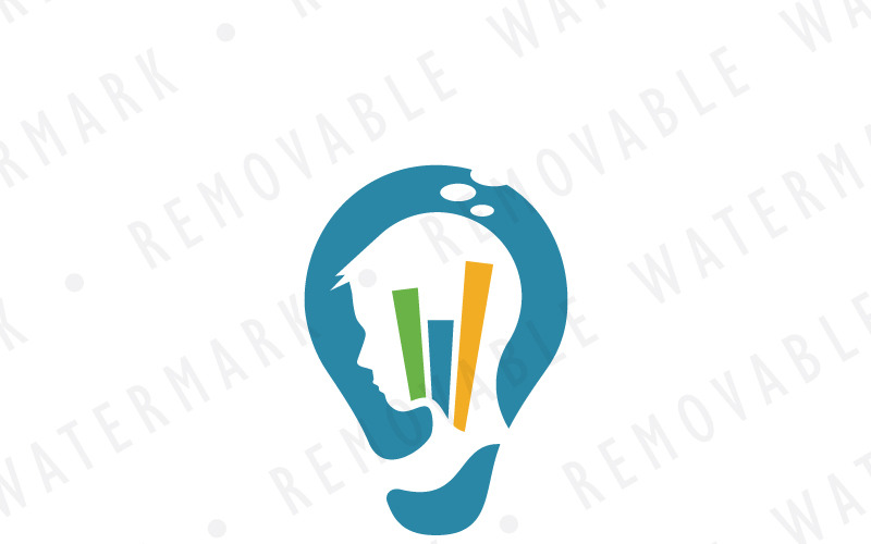 Download Шаблон логотипа "Smart Strategy Bulb Logo Template" / Smart Strategy Bulb Logo Template - Шаблон логотипа на тему графика idea financial light smart bulb graph think brain planning strategy funding filament energy knowledge intelligence innovation analysis logo design template