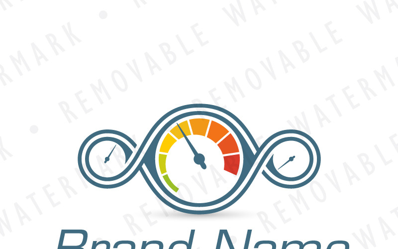 Download Шаблон логотипа "Speed Testing Logo Template" / Speed Testing Logo Template - Шаблон логотипа на тему графика automotive car fast racing speed analysis infinity fuel scale loop test race meter output logo design template power gauge measure