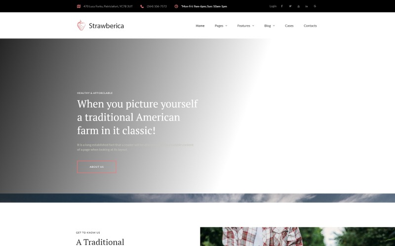 веганская ферма отзывчивая тема wordpress