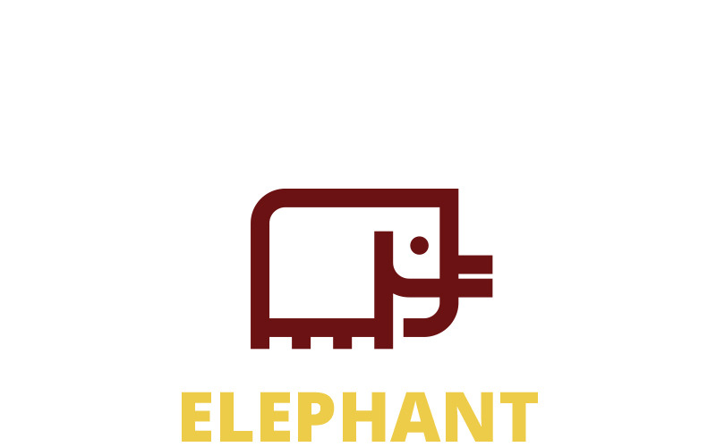 Download Шаблон логотипа "Elephant - Logo Template" / Elephant - Logo Template - Шаблон логотипа на тему графика agency animal app aqua branding creative cut cute design elephant logo emblem event events finance funny game identity mammoth mark