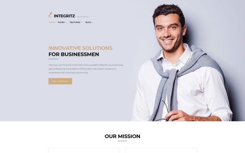 отзывчивая юридическая фирма wordpress elementor theme