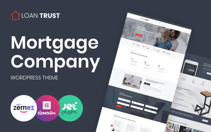 ипотечная компания wordpress elementor theme