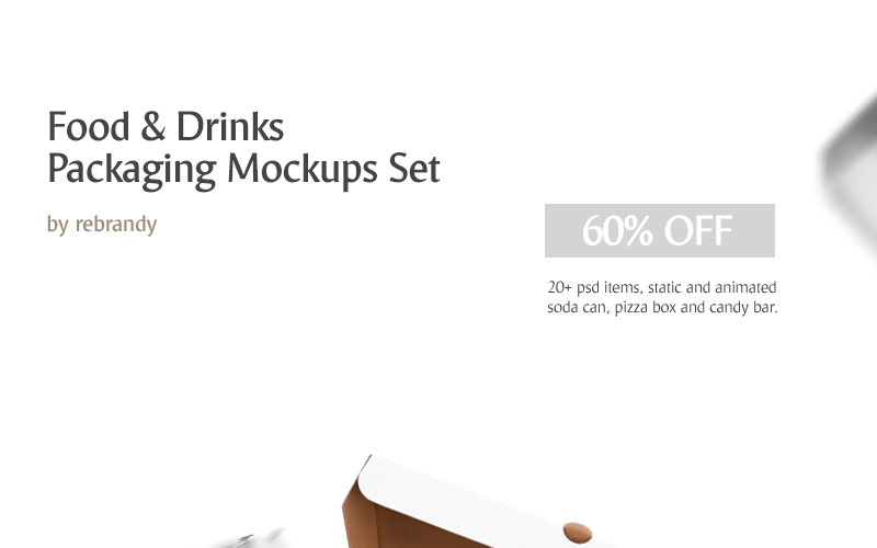 Download Акварельный бандл мокапов упаковки еды / Food & Drinks Packaging mockup set Bundle - Бандл на тему графика psd mockup soda can pizza box candy bar food drink bundle beverage beer chocolate container eat packaging pack product mokcup