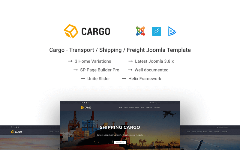грузовой шаблон joomla