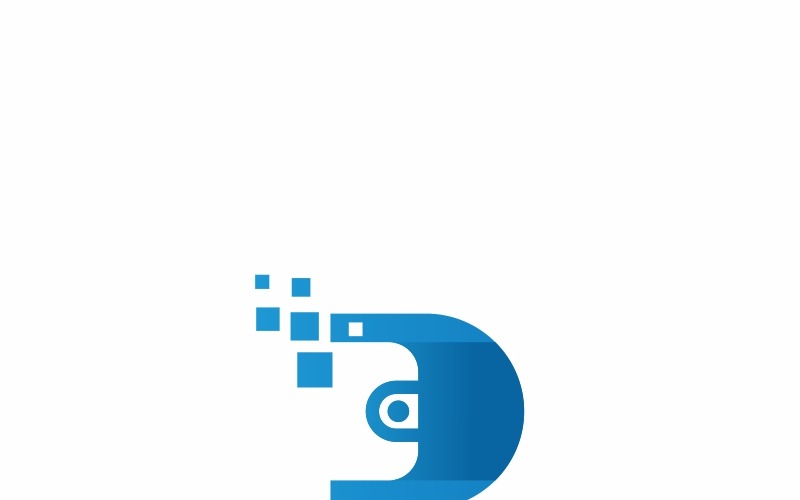 Download Шаблон логотипа "Data Wallet Logo Template" / Data Wallet Logo Template - Шаблон логотипа на тему графика bank bit coin logo mining money bitcoin branding building cash creative crypto data digging digital digital money economics explorer mines