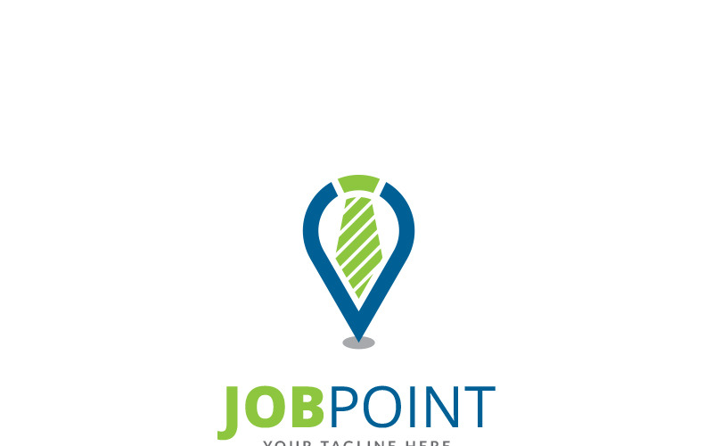 Download Шаблон логотипа "Job Point Logo Template" / Job Point Logo Template - Шаблон логотипа на тему графика agency app business career communications device employee employment find hire internet job search leader locate location magnifying glass management marketing