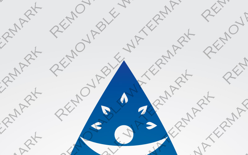 Download Шаблон логотипа "Clear Water Logo Template" / Clear Water Logo Template - Шаблон логотипа на тему графика 