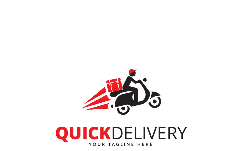 Download Шаблон логотипа "Quick Delivery Logo Logo Template" / Quick Delivery Logo Logo Template - Шаблон логотипа на тему графика 