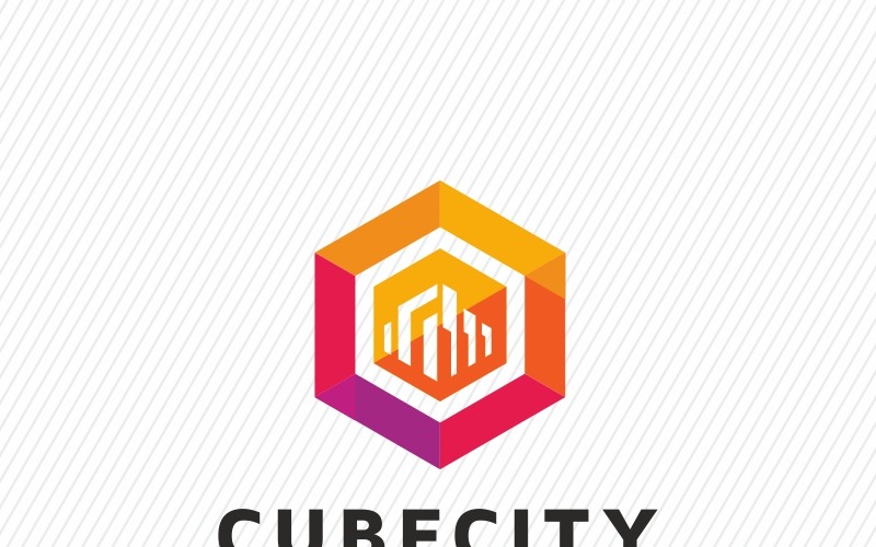 Download Шаблон логотипа "City Real Estate Logo Template" / City Real Estate Logo Template - Шаблон логотипа на тему графика agency box building business city expert firm group hexagon home logo market house inspection insulation invest location modern neighbor real