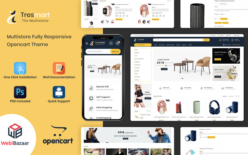 шаблон opencart торгового центра