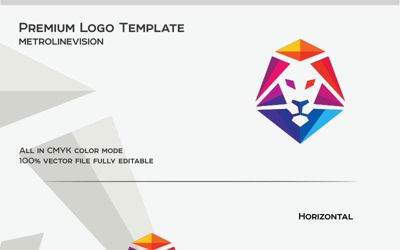 Download Шаблон логотипа "Lion Logo Template" / Lion Logo Template - Шаблон логотипа на тему графика animal club creative crown design emblem graphic great head hotel icon illustrator king leader lion logo luxury colorful technology media