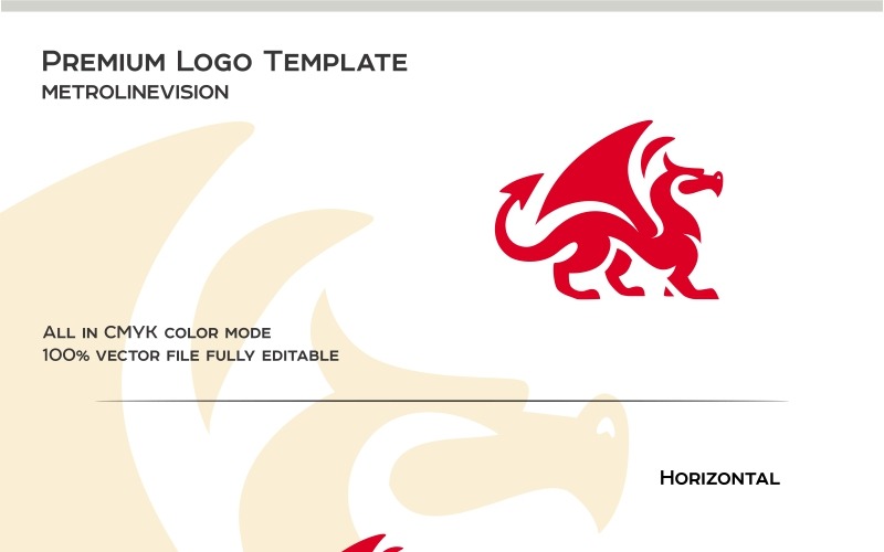 Download Шаблон логотипа "Dragon - Logo Template" / Dragon - Logo Template - Шаблон логотипа на тему графика agency ancient asian black brand branding business company crest dragon boat dragons ferocious fire firm flame group heraldic identity knight