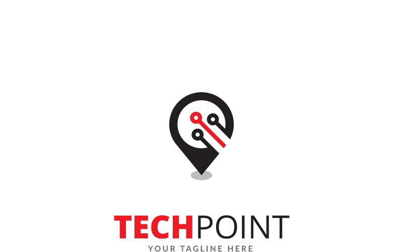 Download Шаблон логотипа "Tech Point Logo Template" / Tech Point Logo Template - Шаблон логотипа на тему графика cable logo cells chip circuit cloud computing computer connection data storage database digital download electron electronic flash disc hardware hosting