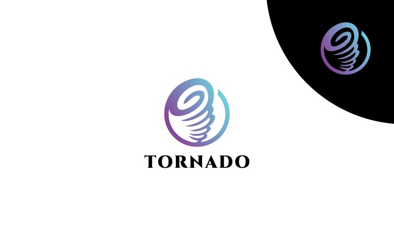Download Шаблон логотипа "Tornado Logo Template" / Tornado Logo Template - Шаблон логотипа на тему графика air blast blow blue breeze colorful entertainment gale game gust media multimedia software squall storm tempest tornado twister vortex whirlpool,agency,logo,aggressive,antivirus,astral,classi