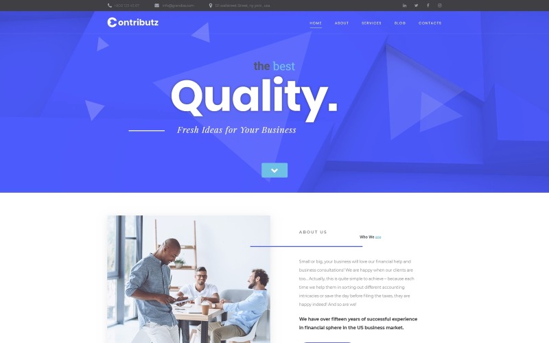 корпоративный консалтинг wordpress elementor theme
