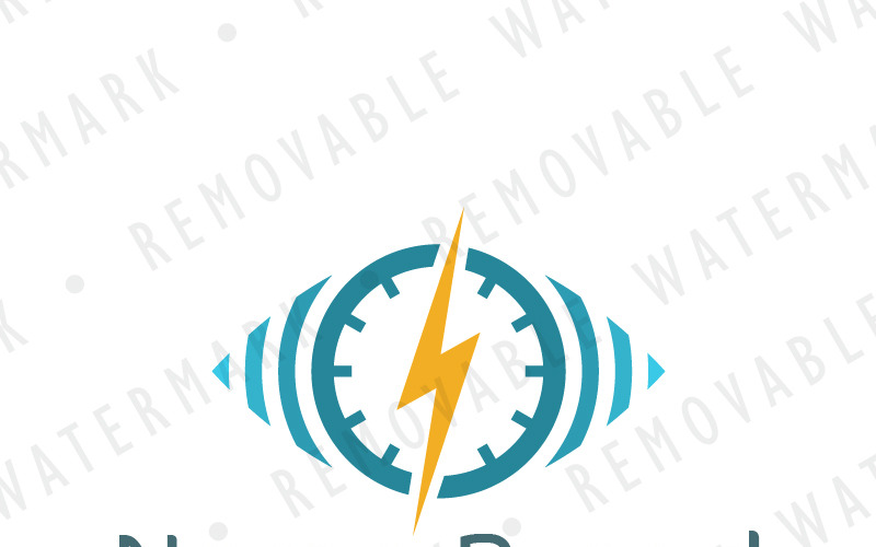 Download Шаблон логотипа "Thunder Monitoring Logo Template" / Thunder Monitoring Logo Template - Шаблон логотипа на тему графика eye alarm security energy sound power analysis system signal monitoring clock time spy lightning control thunder logo design template technology
