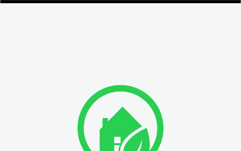 Download Шаблон логотипа "Eco Home Logo Template" / Eco Home Logo Template - Шаблон логотипа на тему графика accommodation architecture brand building bussiness company construction corporate creative fresh green house housing industrial media mortgage property logo real cool