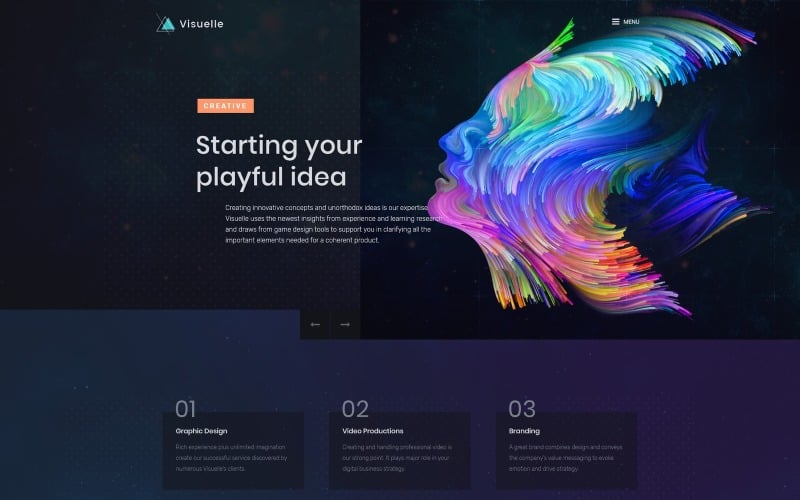креативный мондрианизм wordpress elementor тема