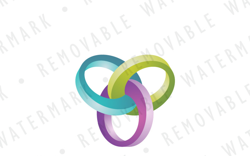 Download Шаблон логотипа "Nexus Knot Logo Template" / Nexus Knot Logo Template - Шаблон логотипа на тему графика link abstract chain unity teamwork cooperation interaction bond knot alliance triquetra synergy nexus logo design template technology engineering power connection