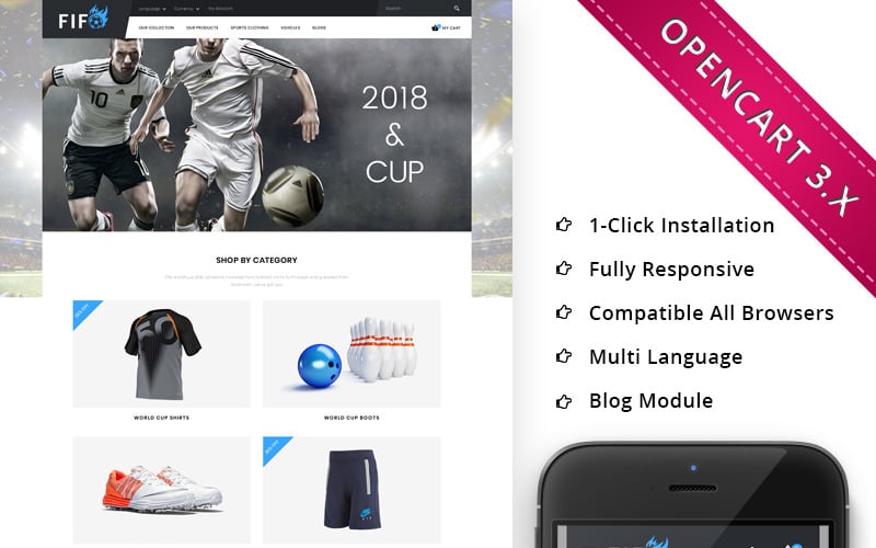 адаптивный шаблон opencart