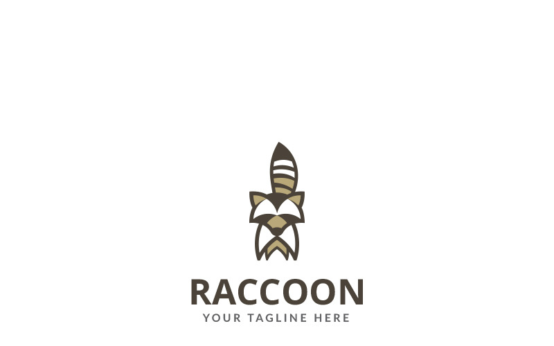 Download Шаблон логотипа "Raccoon Logo Template" / Raccoon Logo Template - Шаблон логотипа на тему графика animal baseball brand brave character company design e-sport emblem fox games graphic head icon illustrator logo mascot media professional raccoon