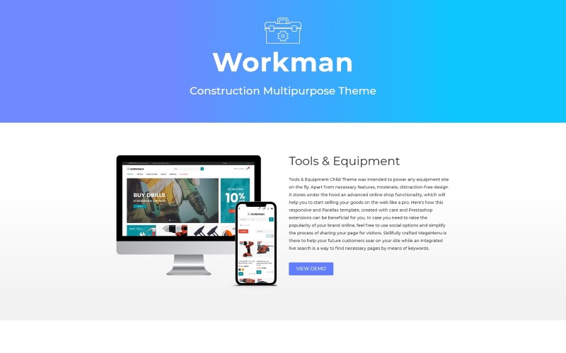 строительная многоцелевая тема prestashop