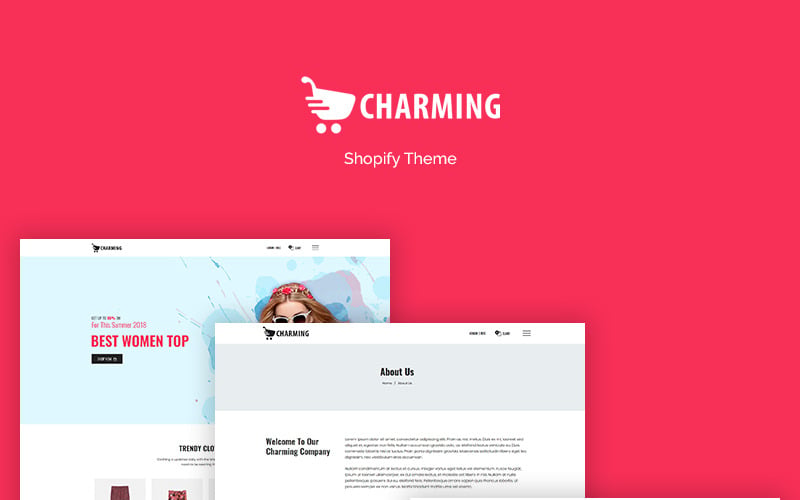 модная тема электронной коммерции shopify
