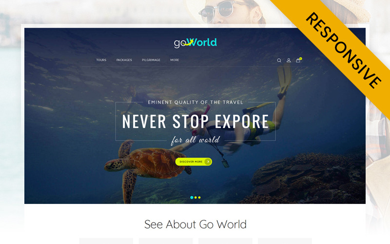 шаблон opencart travel store