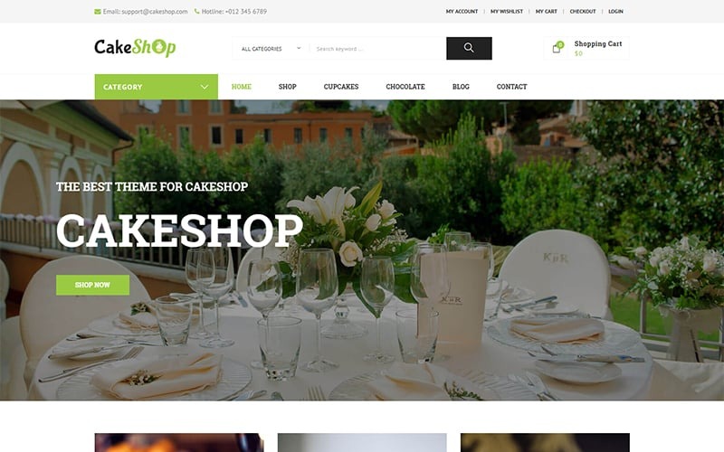 cakeshop – отзывчивая тема woocommerce