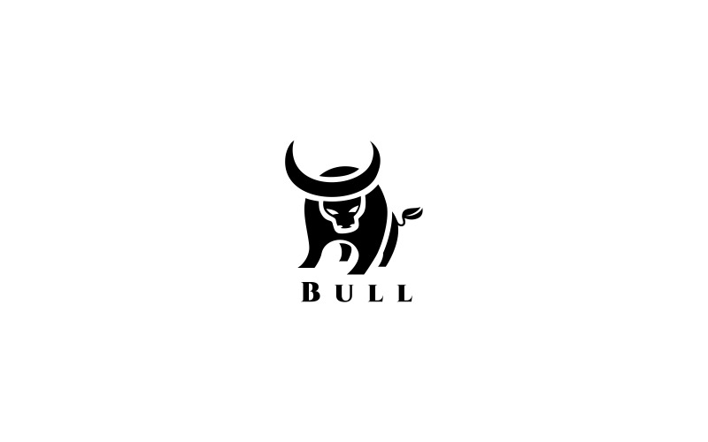 Download Шаблон логотипа "Bull Logo Template" / Bull Logo Template - Шаблон логотипа на тему графика agressive agency animal steak beast app beef bovine buffalo bull clothing conceptual toro corporate cow creative transport design strength company,buffalo,bull,head,logo,mark,business,charge,