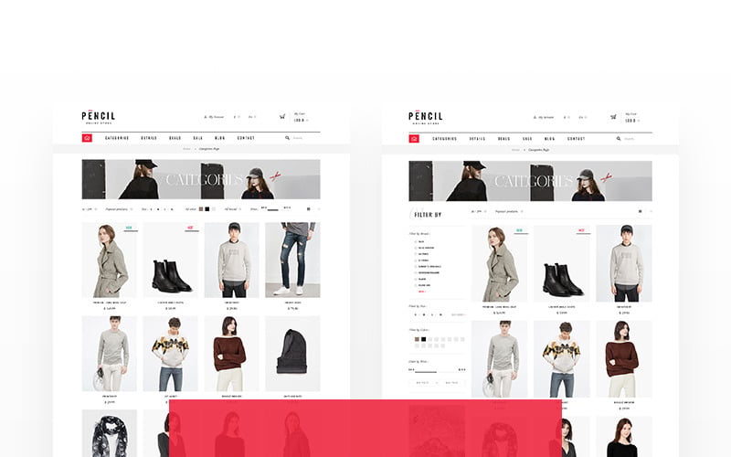 модный магазин shopify тема