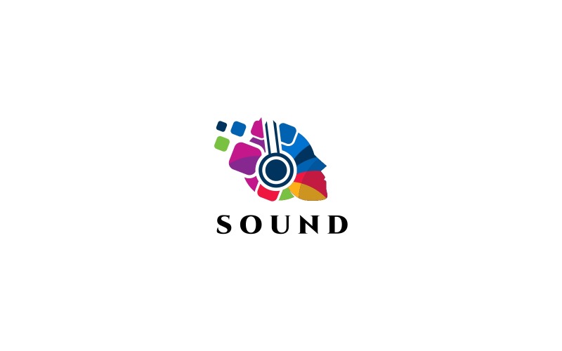 Download Шаблон логотипа "Sound Logo Template" / Sound Logo Template - Шаблон логотипа на тему графика audio audiotech brush entertainment music noise sound tech technology wave creative dj emblem head headphones humanoid label logo melody digital,audio,beat,box,club,deer,digital,disco,dj,ente