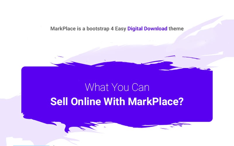 шаблон веб-сайта bootstrap 4 digital marketplace