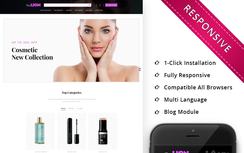 тема салона красоты prestashop