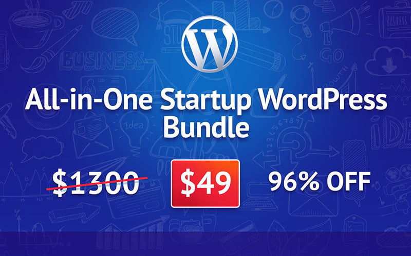 Download Мега WordPress бандл для стартапа / All-in-One Startup WordPress Bundle - Бандл на тему бизнес и услуги wp wordpress bundle themes plugins graphics plugin