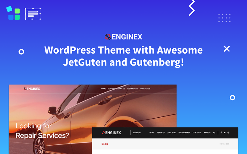 ремонт автомобилей gutenberg wordpress тема