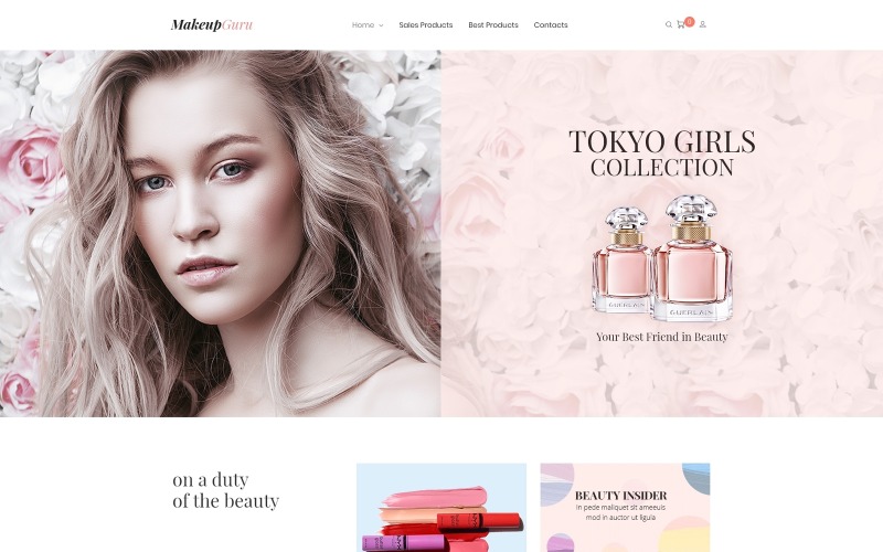 косметический магазин elementor woocommerce theme