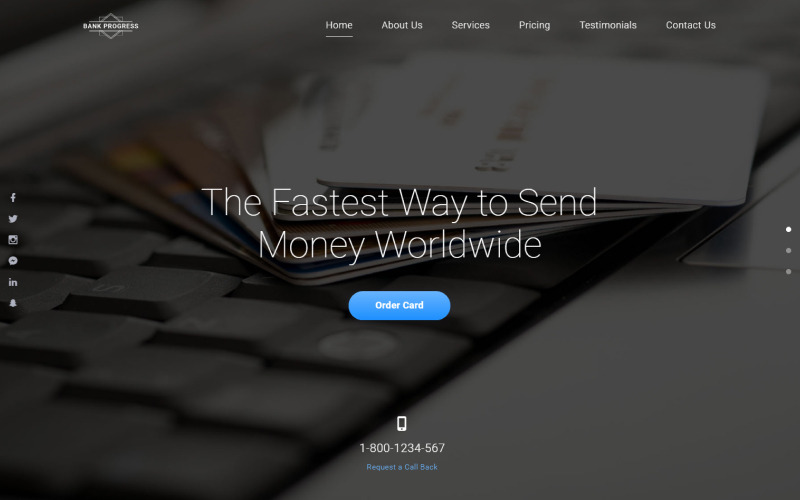 solid bank html шаблон целевой страницы