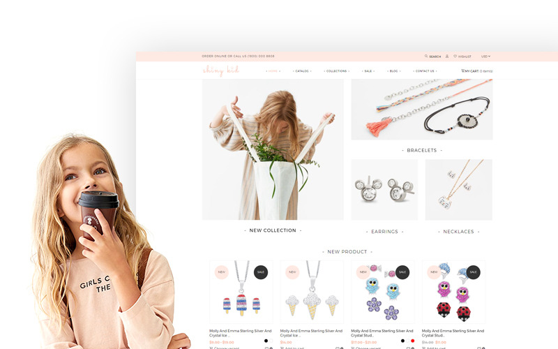 детская ювелирная тема shopify