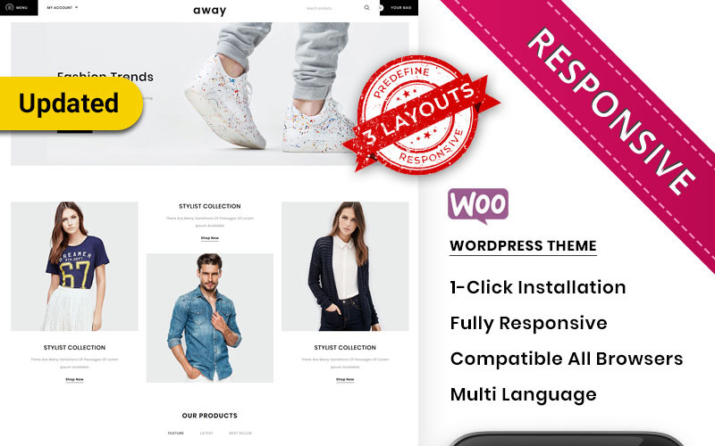 адаптивная тема woocommerce