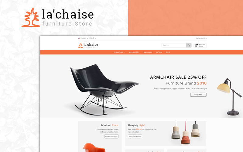 мебельный магазин prestashop тема