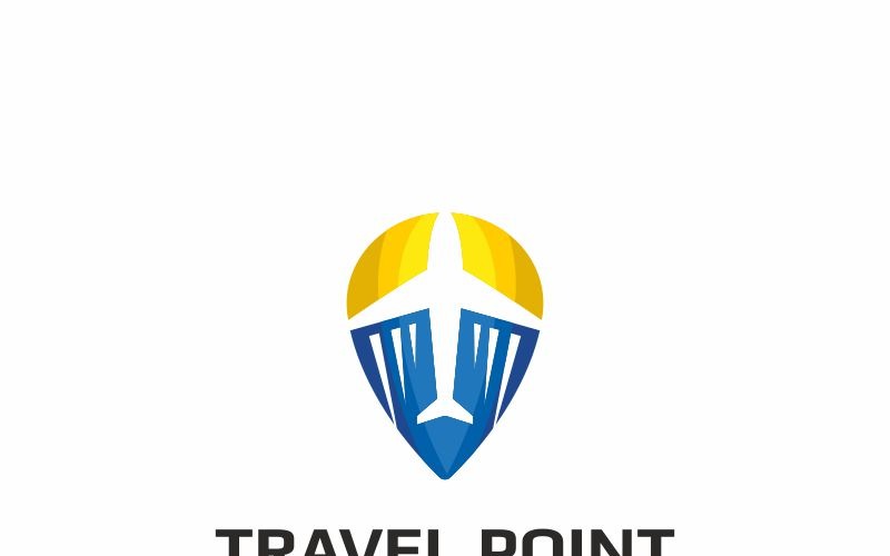 Download Шаблон логотипа "Travel Point Logo Template" / Travel Point Logo Template - Шаблон логотипа на тему графика app destination find flat holiday island journey location map mountain nature navigation ocean pin place point pointer position sea sky