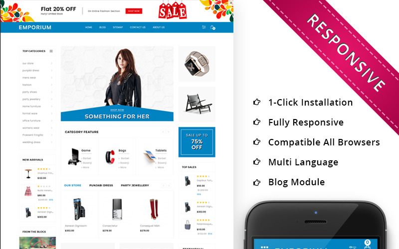 мега магазин отзывчивый шаблон opencart