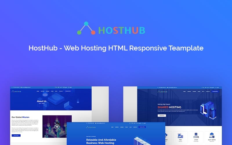 Web Hosting Website Template