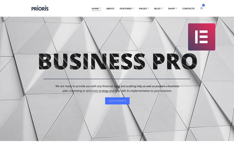 консалтинговое агентство wordpress elementor theme