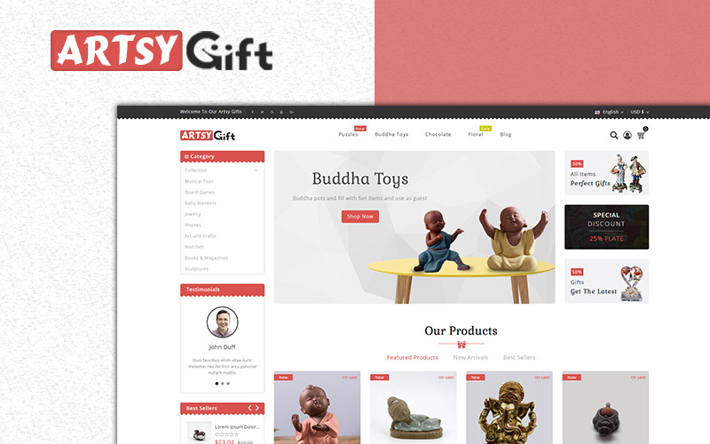 Gift Store PrestaShop Theme