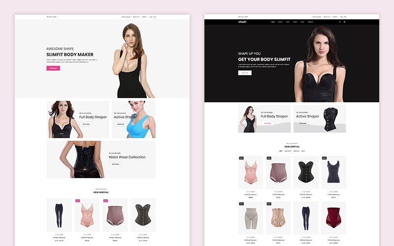 shapewear ecommerce shopify тема