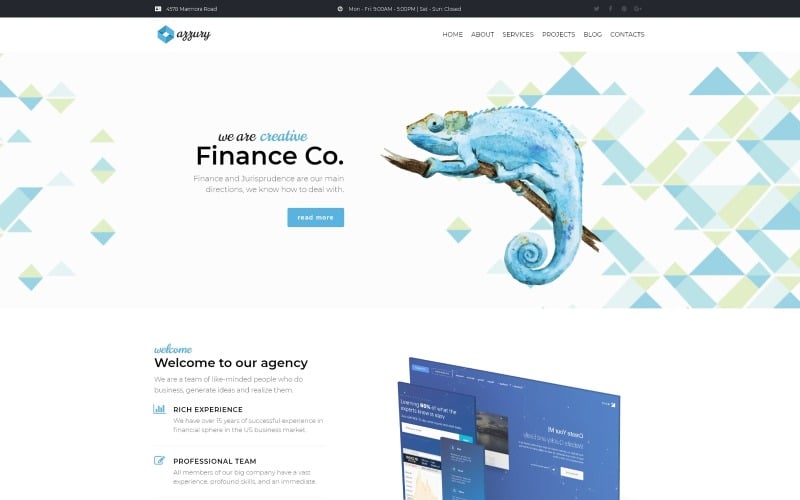 креативный бизнес wordpress elementor theme