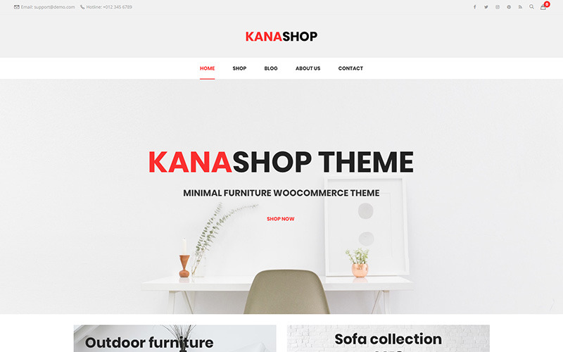 минималистская мебель тема woocommerce